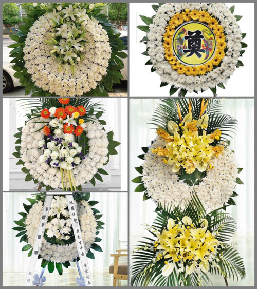 湖北孝感市大悟县阳平镇余冲村花圈速递